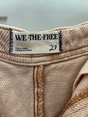 We The Free Peach-Toned Denim Jeans size 27